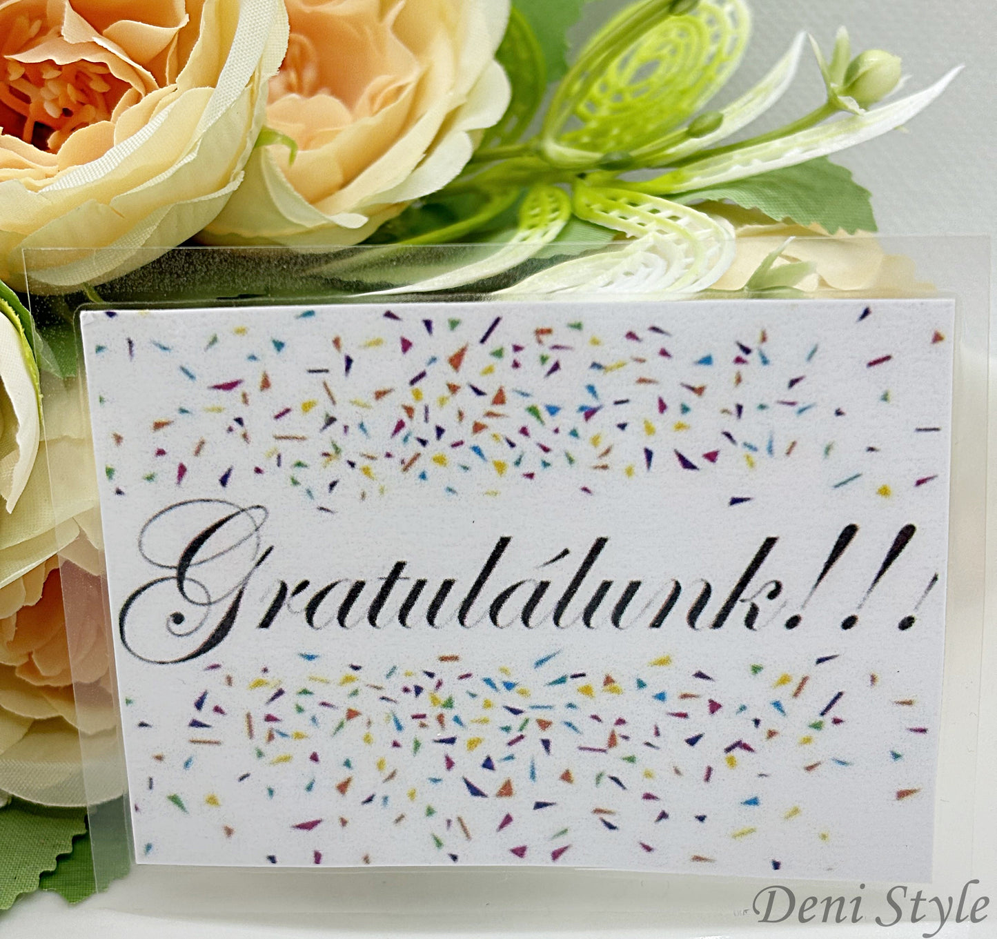 270/ laminált ajándékkísérő kártya