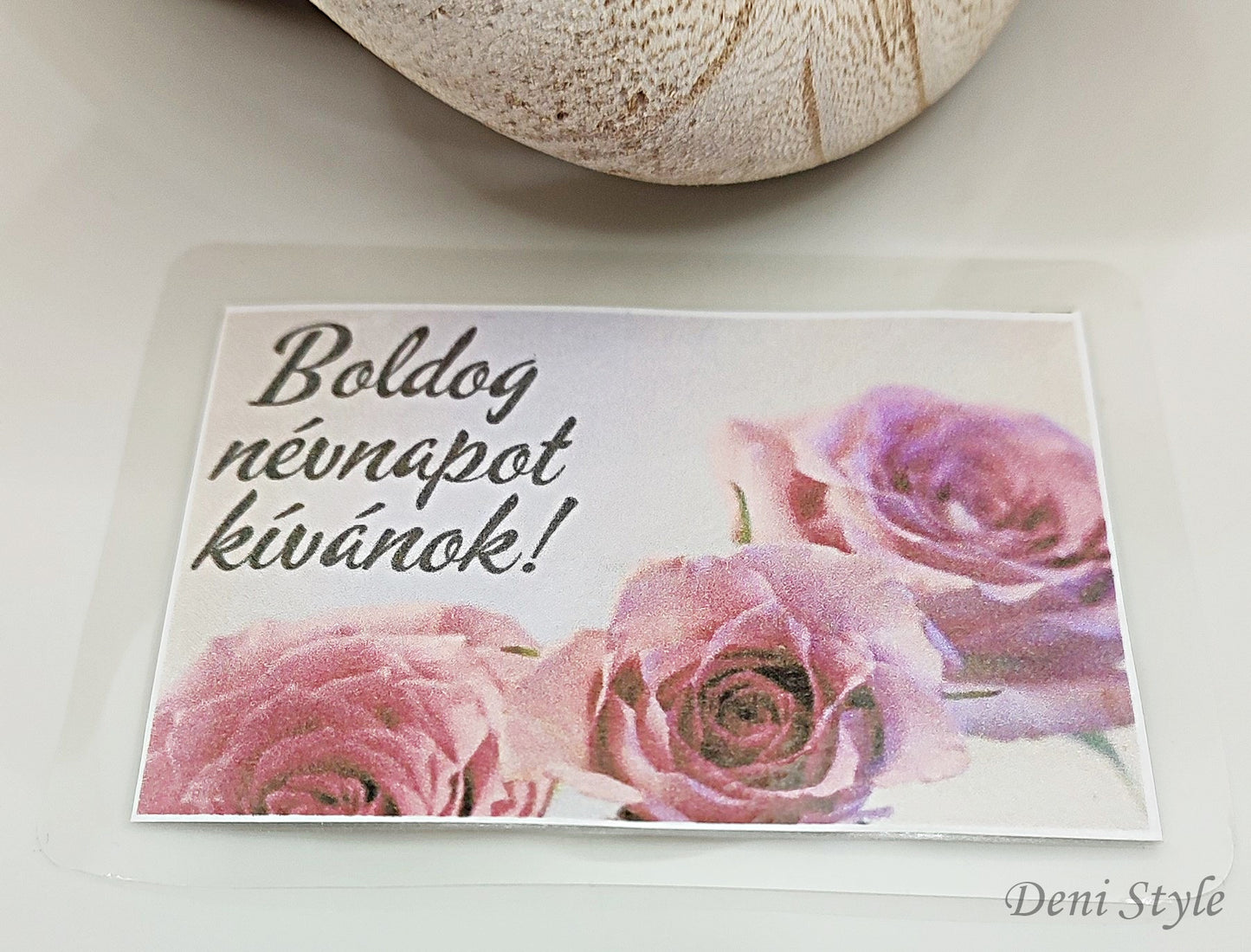 298/ laminált ajándékkísérő kártya