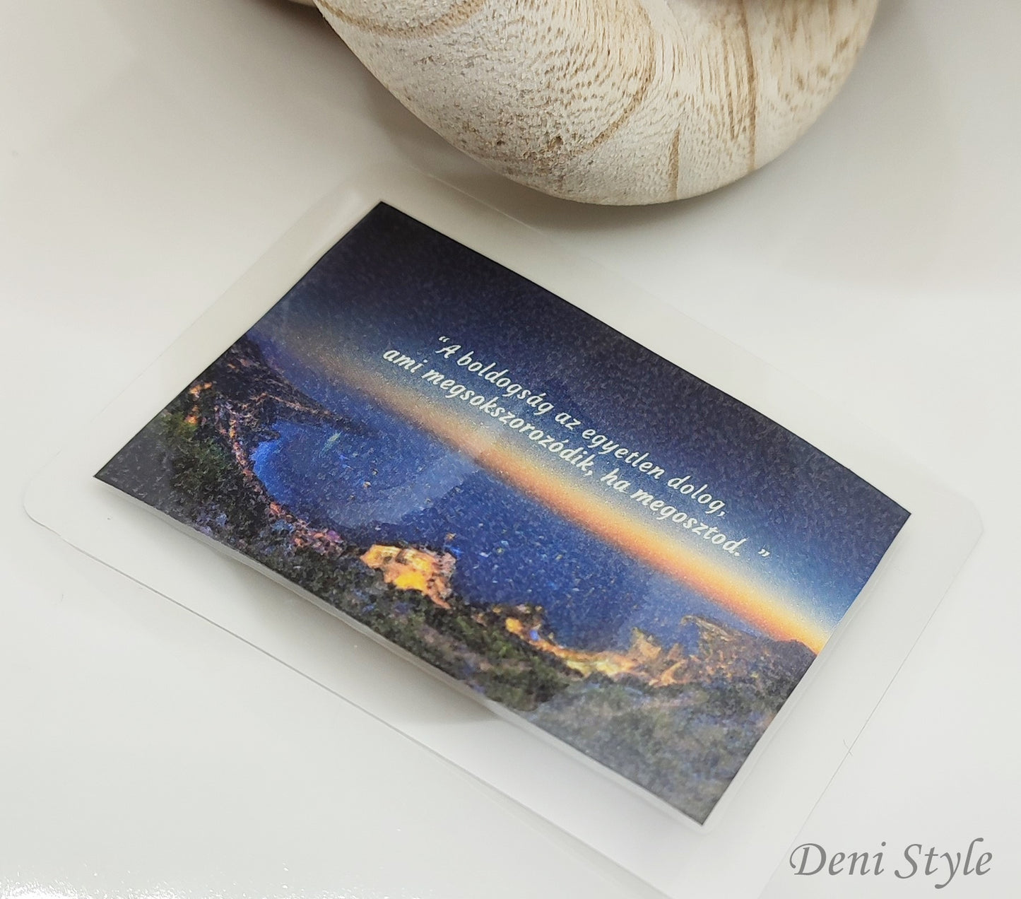 307/ laminált ajándékkísérő kártya