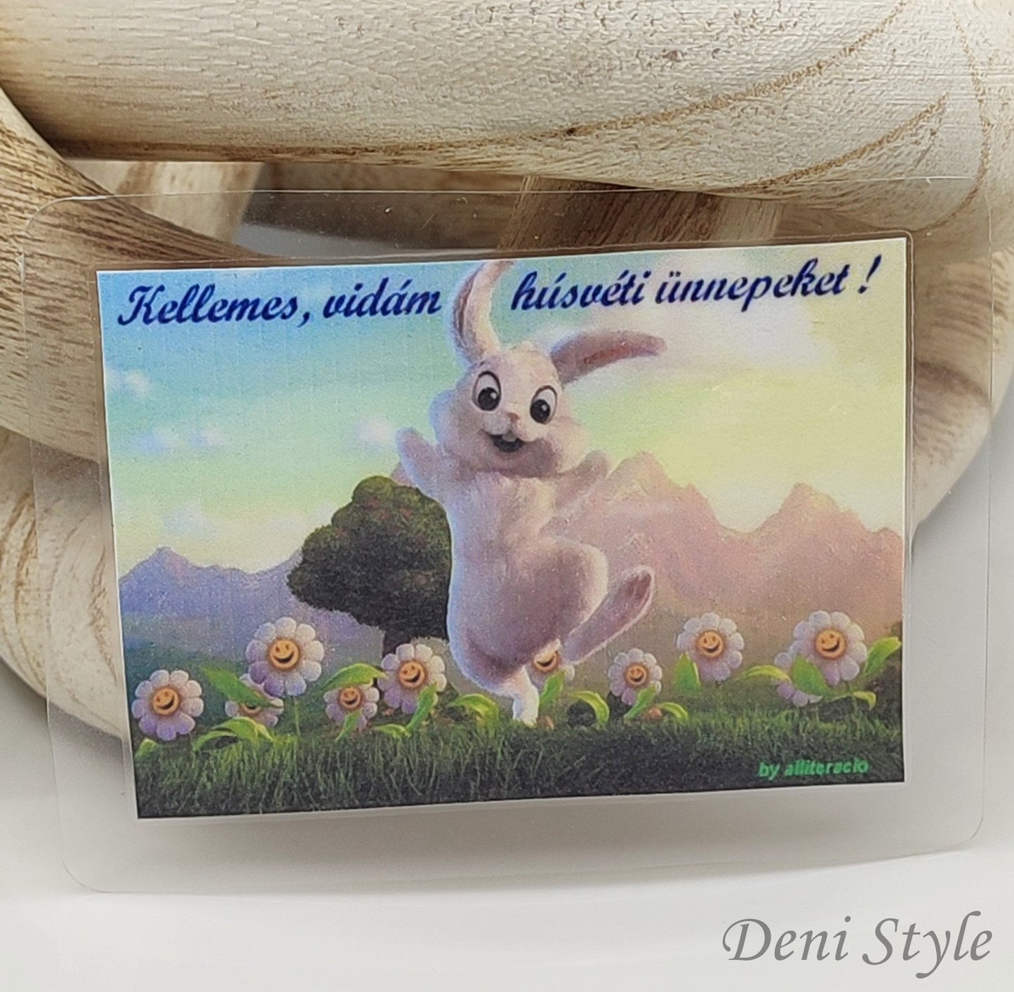 332/ laminált ajándékkísérő kártya