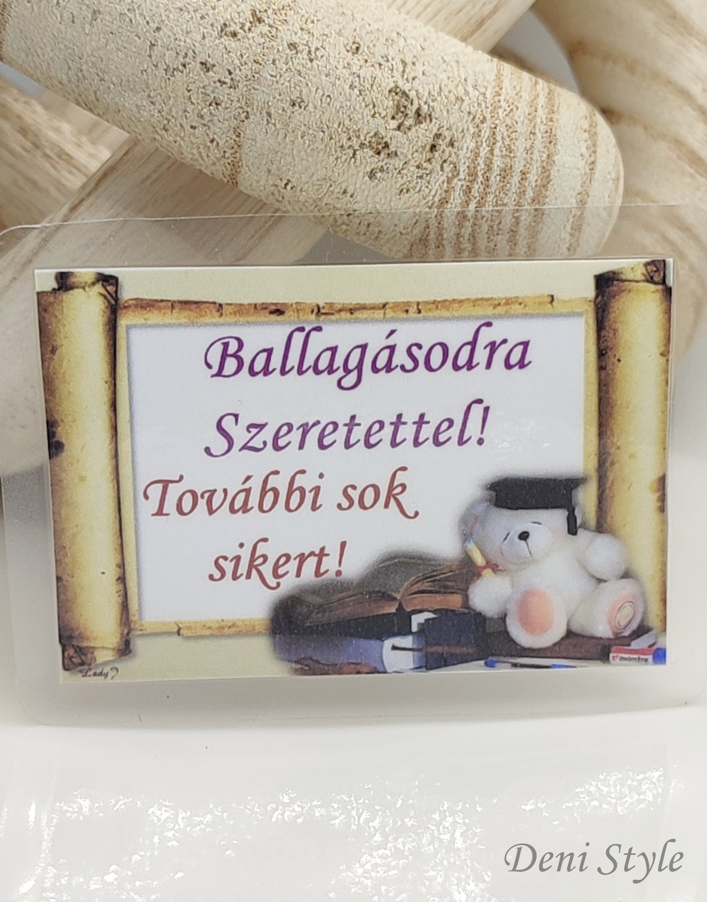 349/ laminált ajándékkísérő kártya