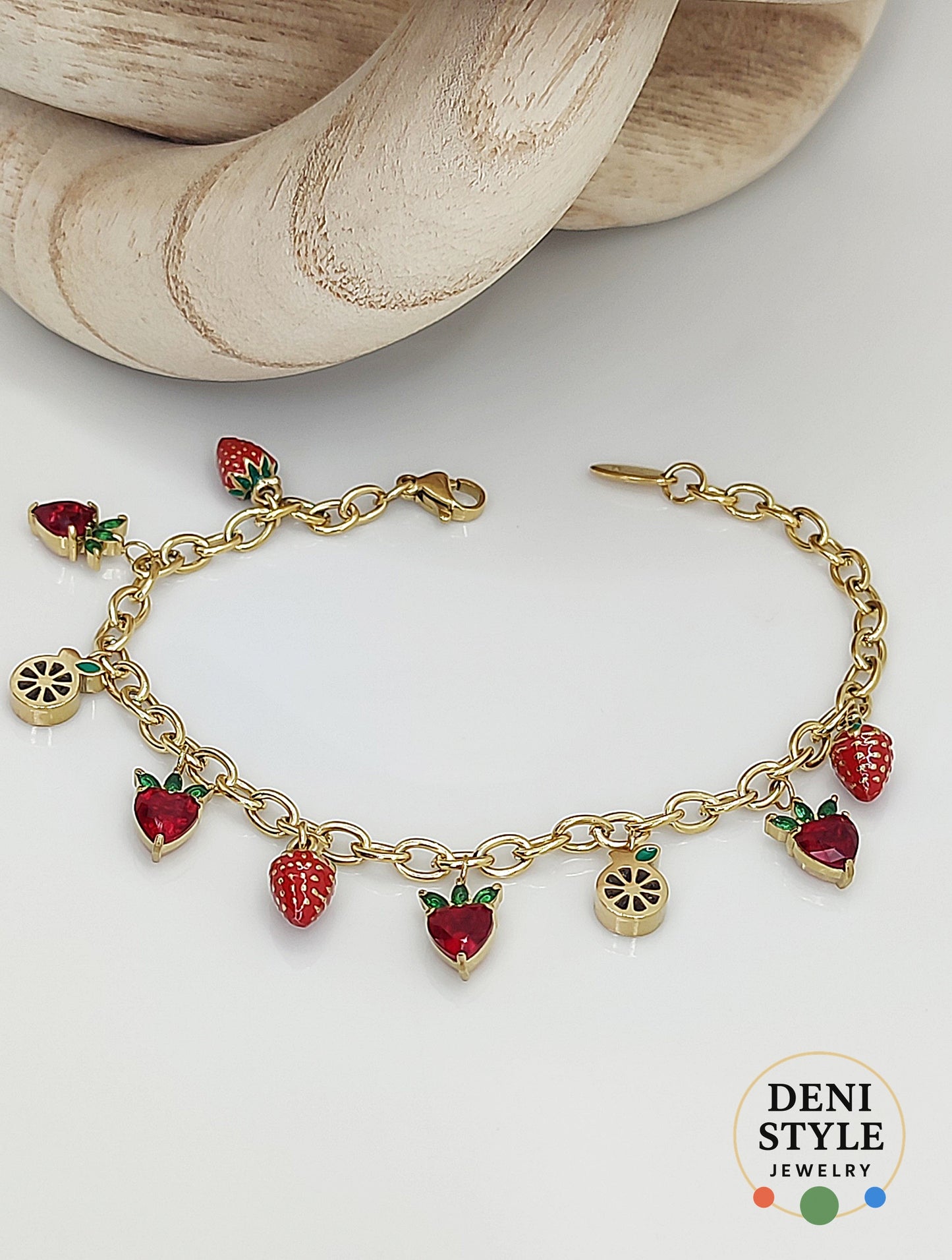 6458/ Fragola karkötő