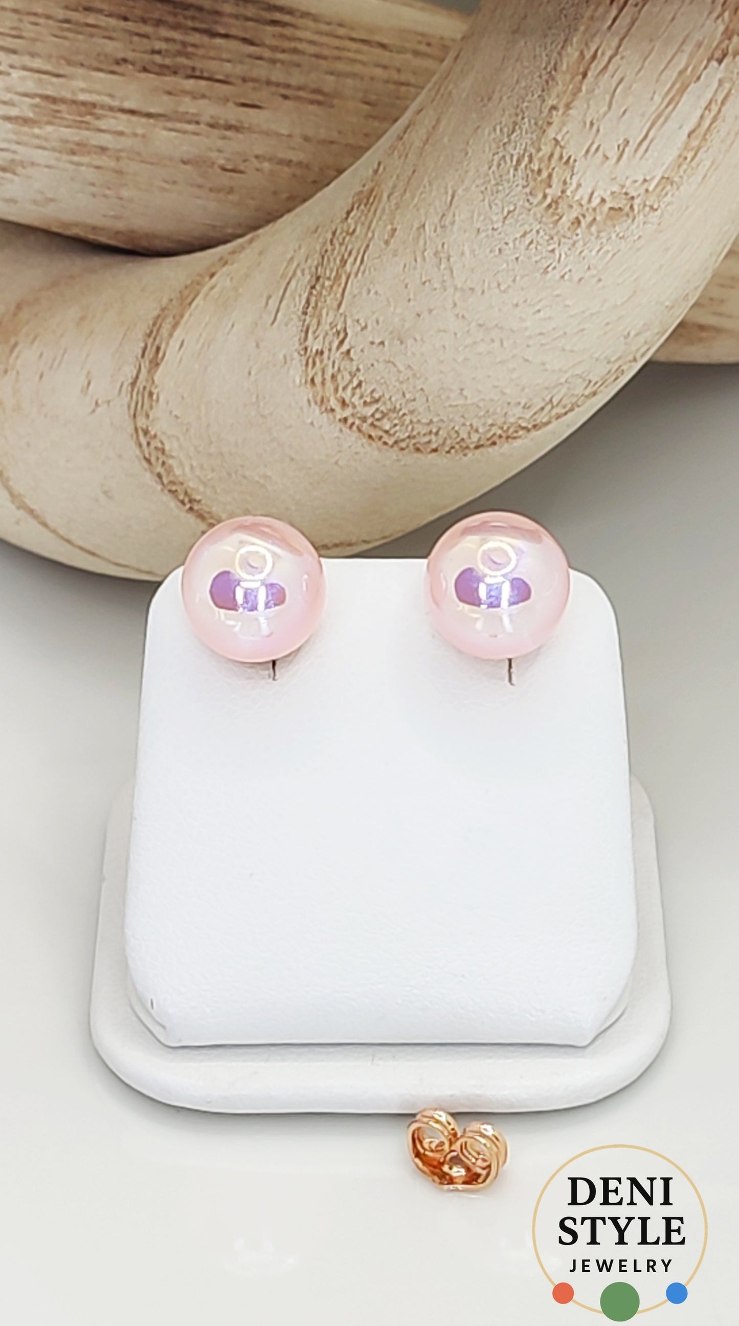 6493/ Opaline Rose fülbevaló
