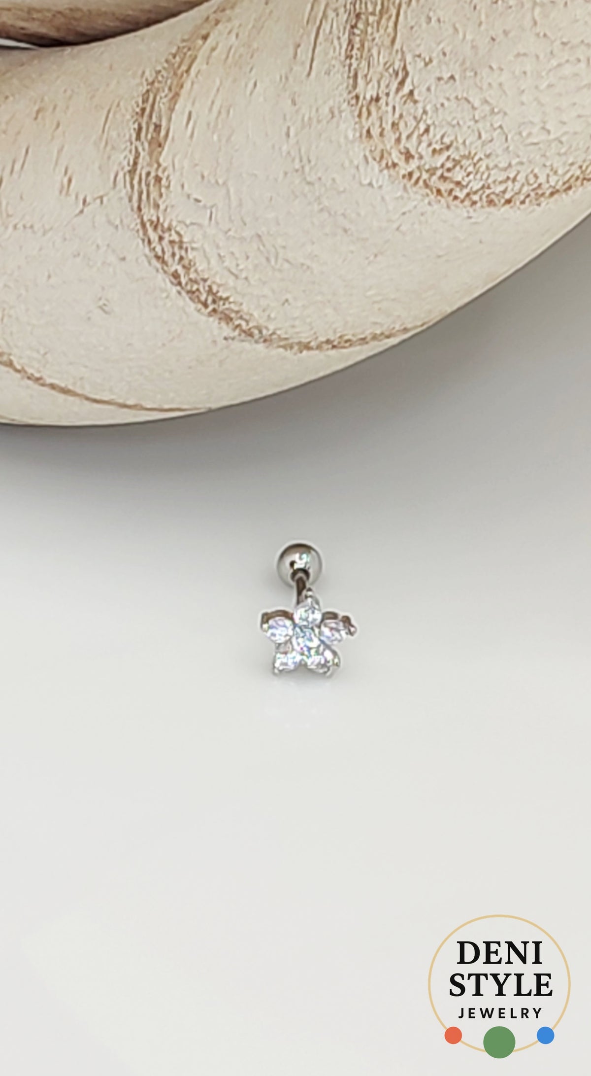 6550/ Fülpiercing – helix / porcpiercing ékszer