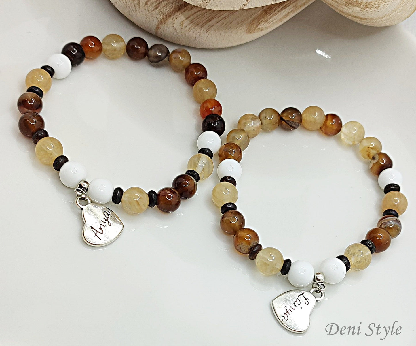 Á 335/ anya - lánya ásványkarkötő páros