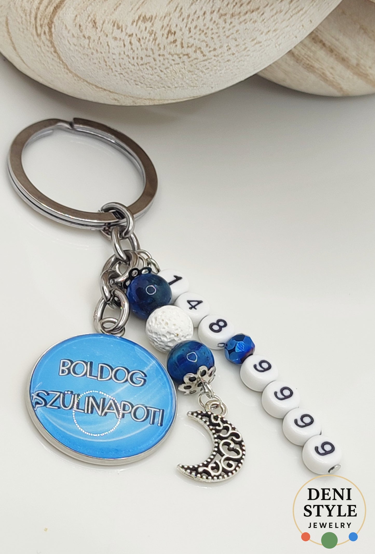 K 143/ kulcstartó-táskadísz/ Grabovoj-számok