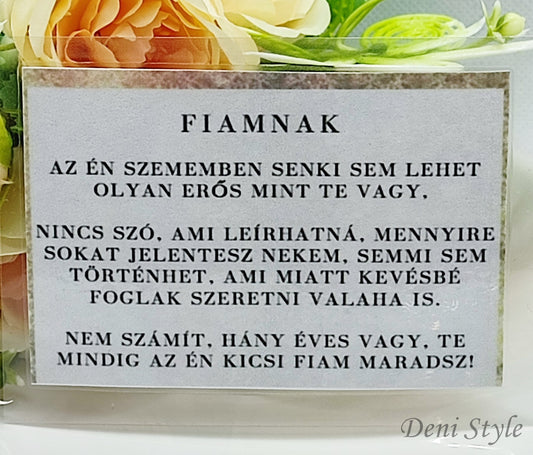 206/   Laminált ajándékkísérő kártya