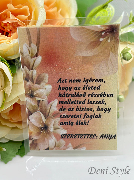 211/  Laminált ajándékkísérő kártya