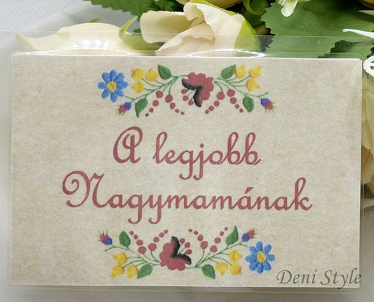 245/ laminált ajándékkísérő kártya