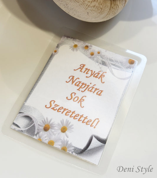 340/  laminált ajándékkísérő kártya