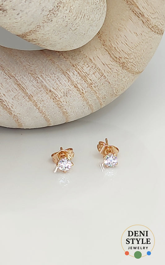 3528/ Ciera 18k gold fülbevaló (4mm)