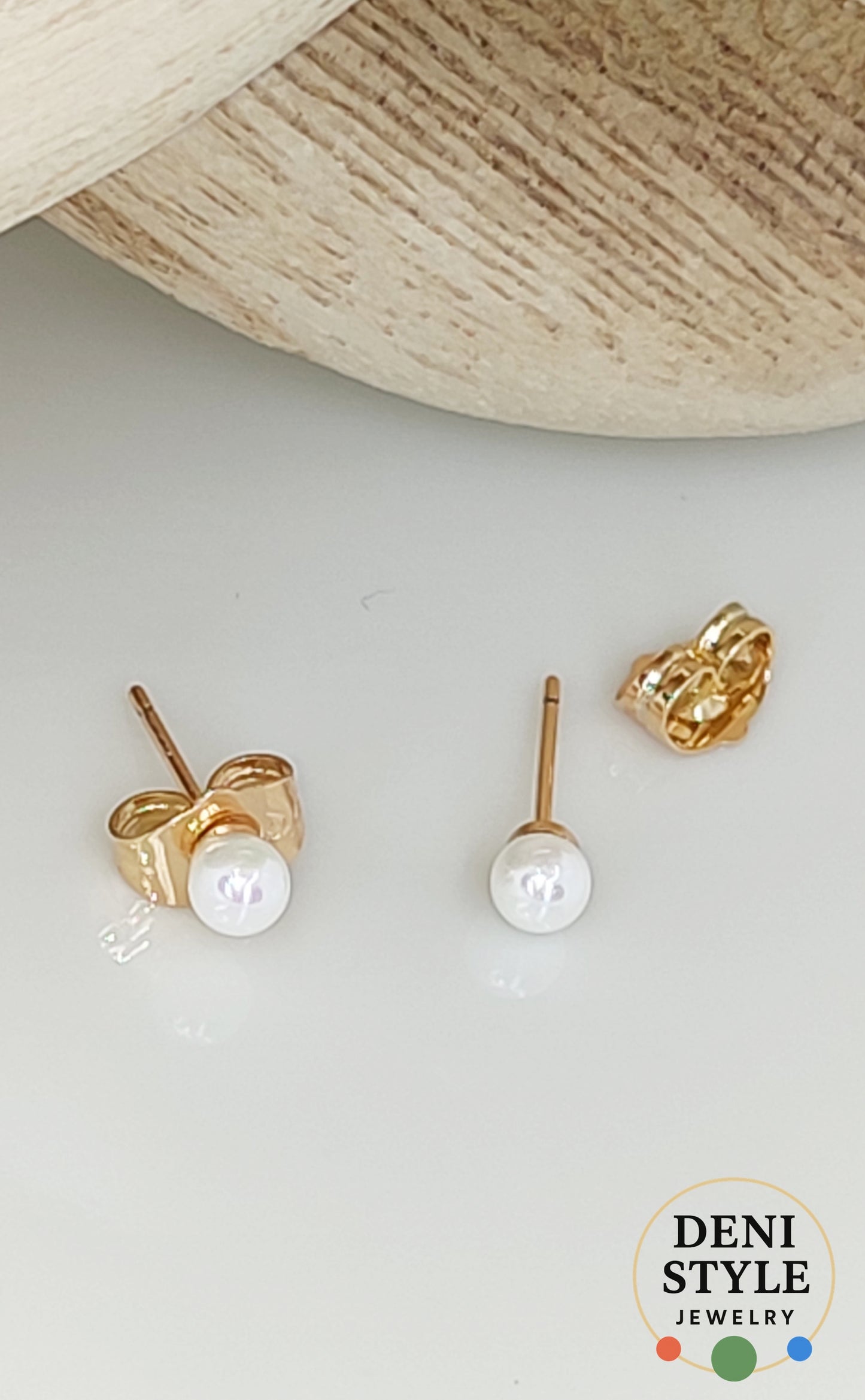 4050/ Pearl 18k gold fülbevaló