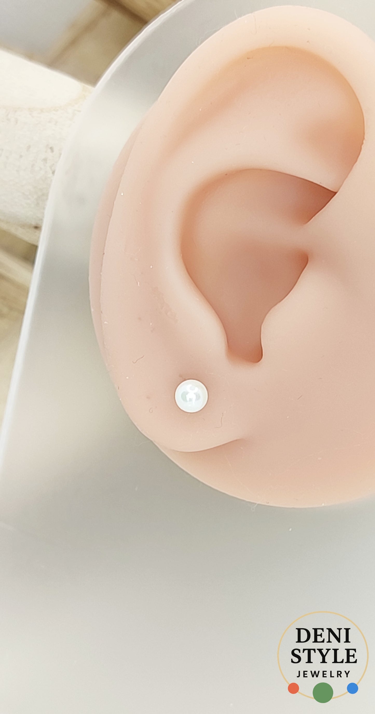 4050/ Pearl 18k gold fülbevaló