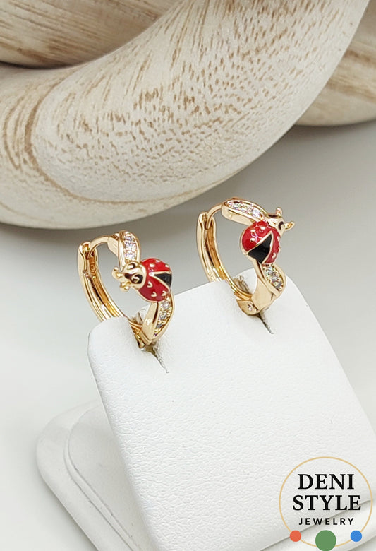 5382/ Ladynia gyermek fülbevaló