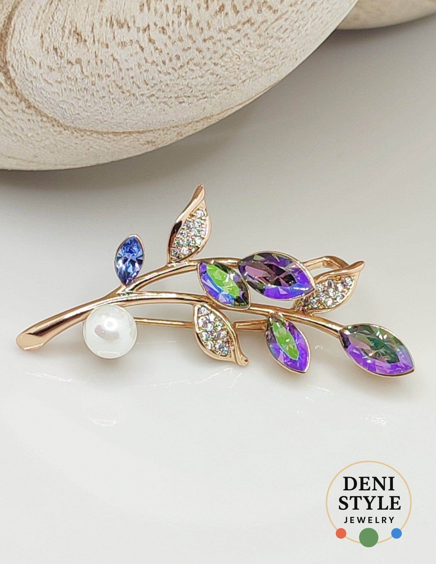 5431/ Celindra bross minőségi kristályokkal