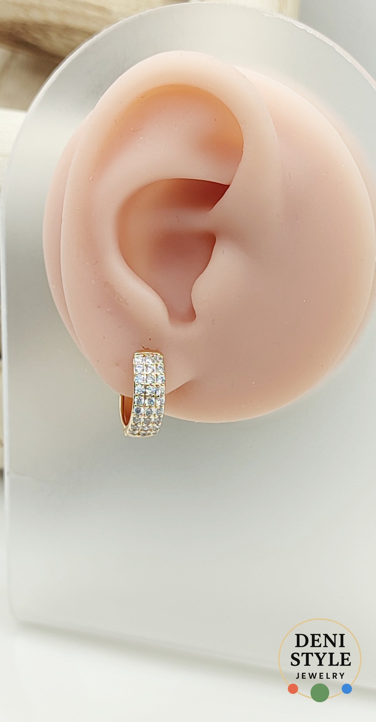 6293/ Leticia white fülbevaló