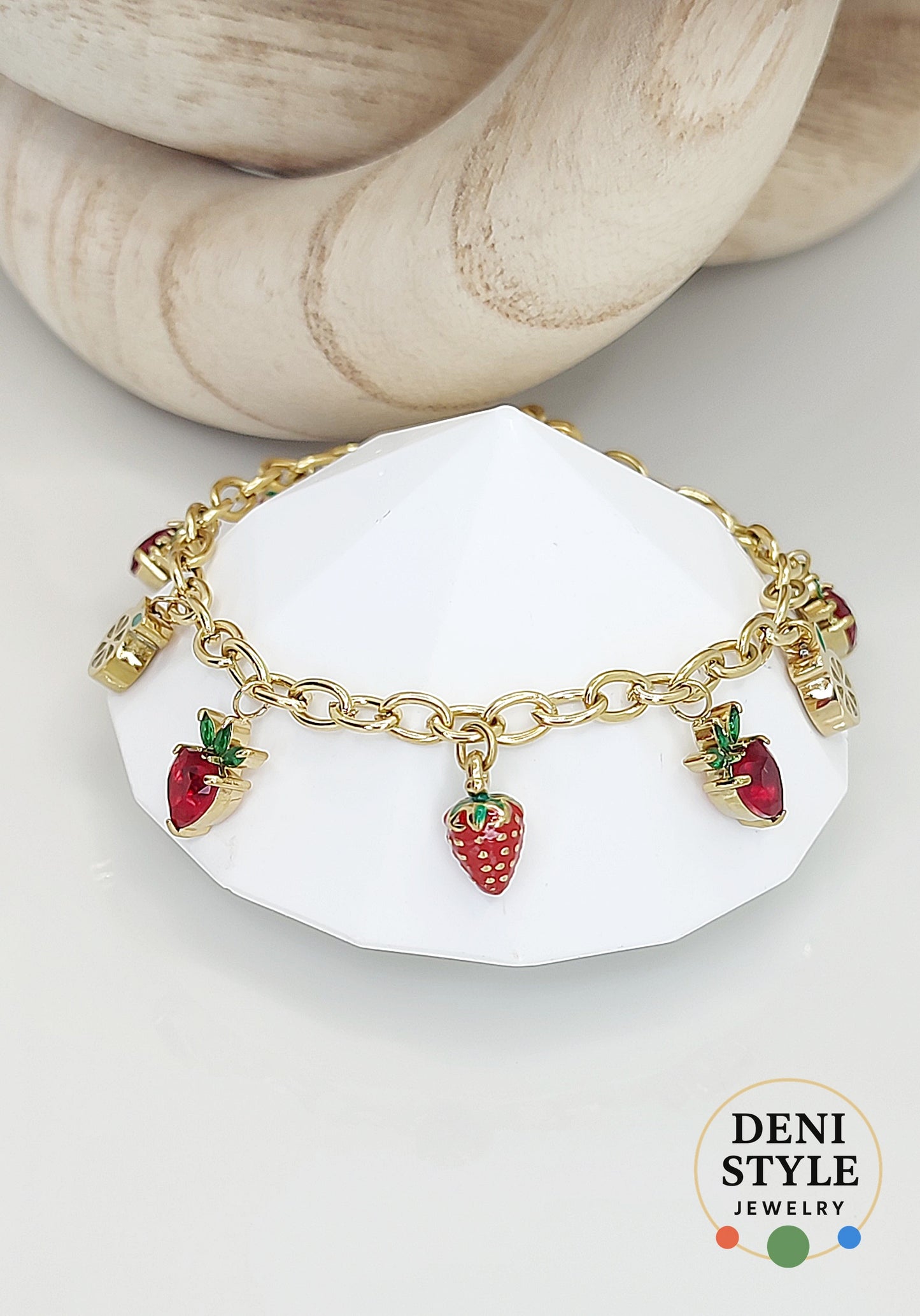 6458/ Fragola karkötő