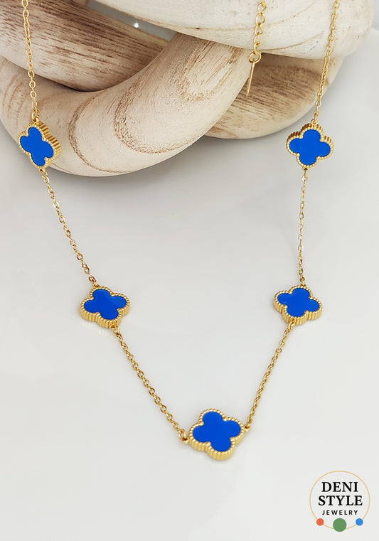 6543/ Cloveré gold nyaklánc
