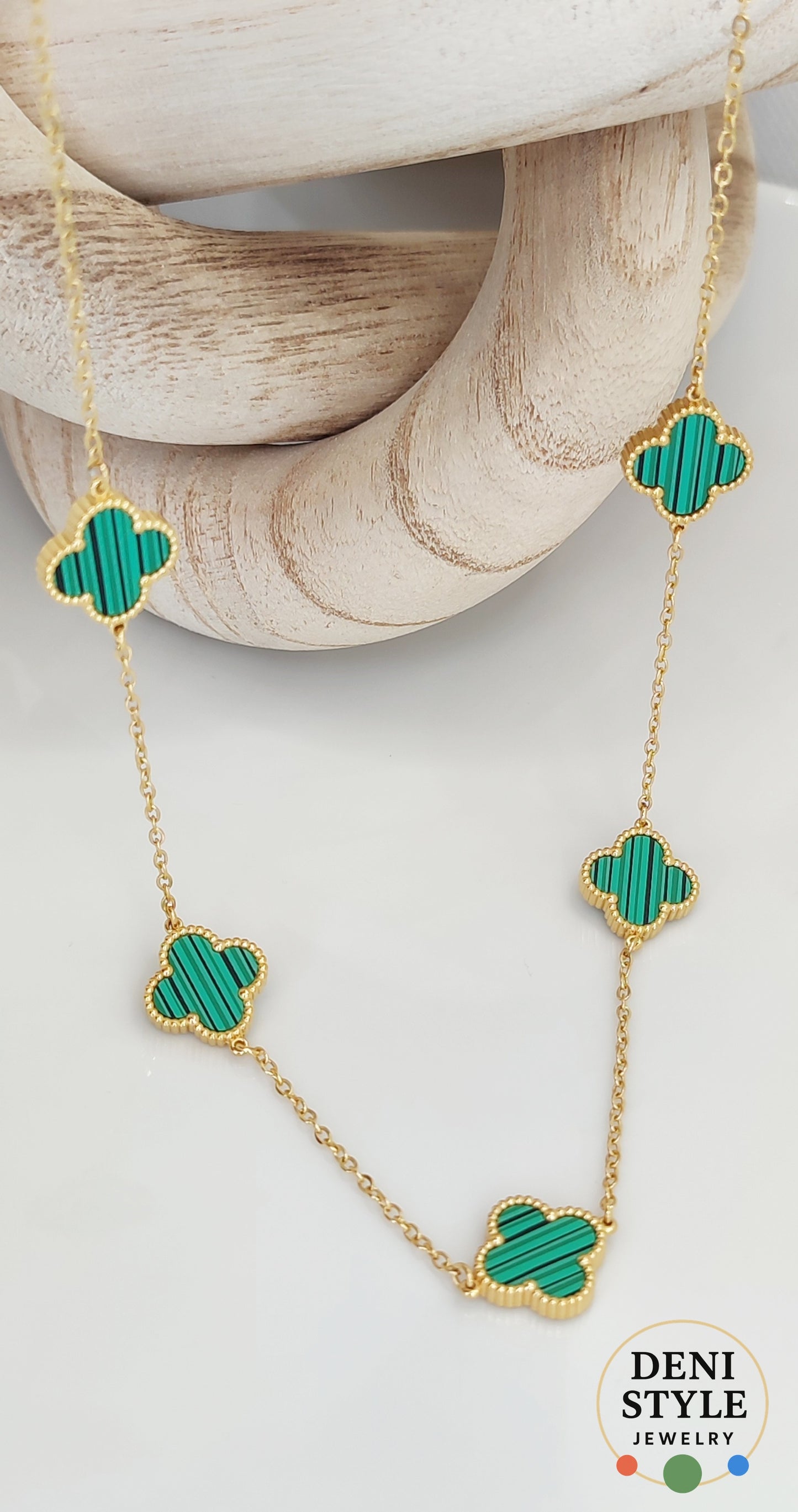 6545/ Cloveré gold nyaklánc