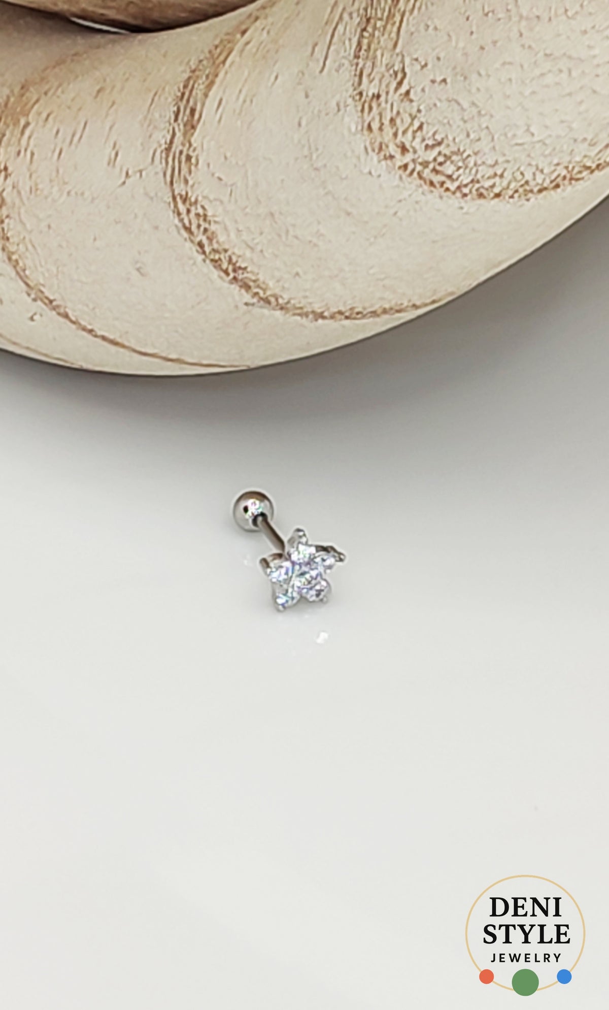 6550/ Fülpiercing – helix / porcpiercing ékszer