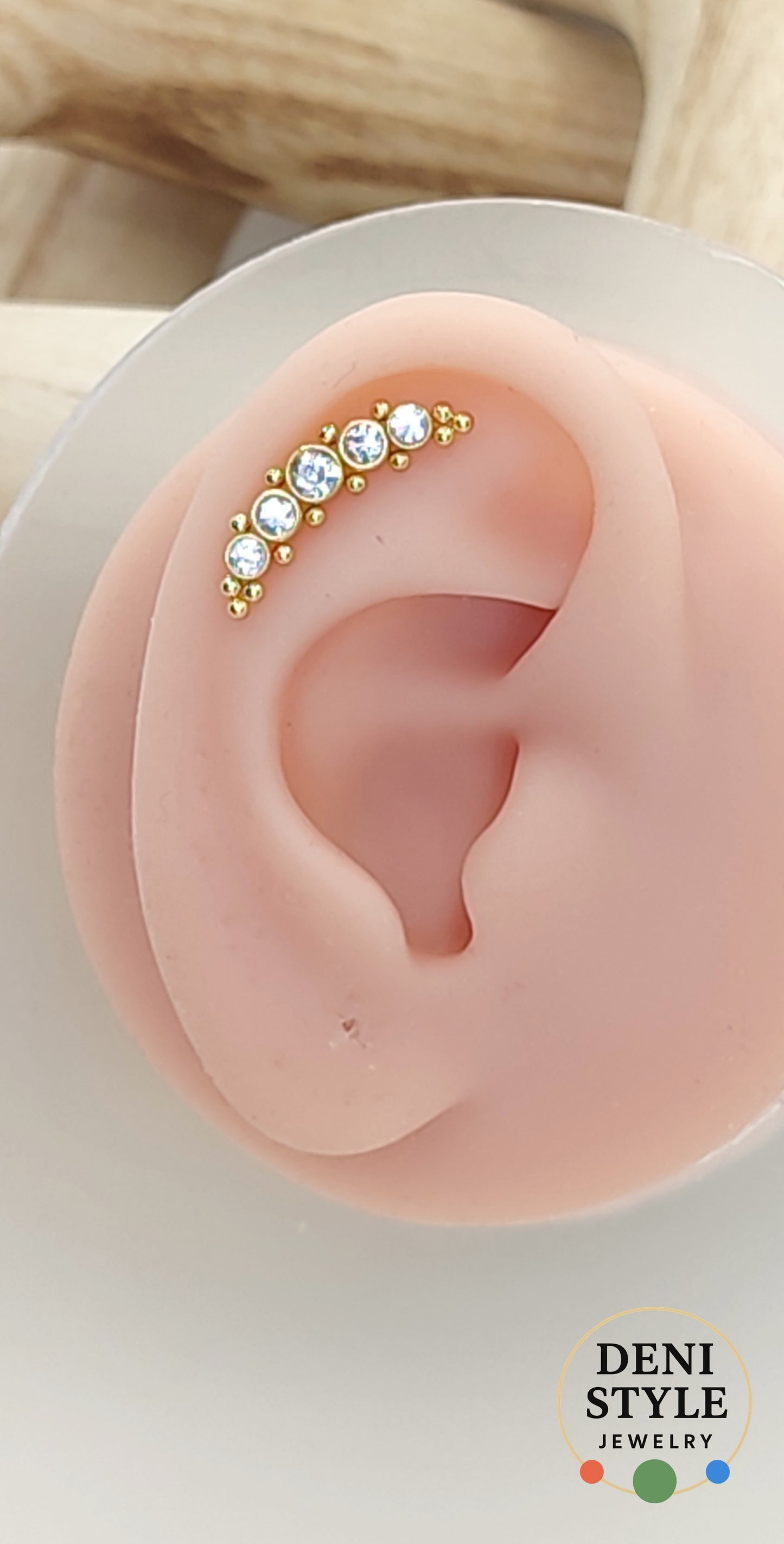 6551/ Fülpiercing – helix / porcpiercing ékszer