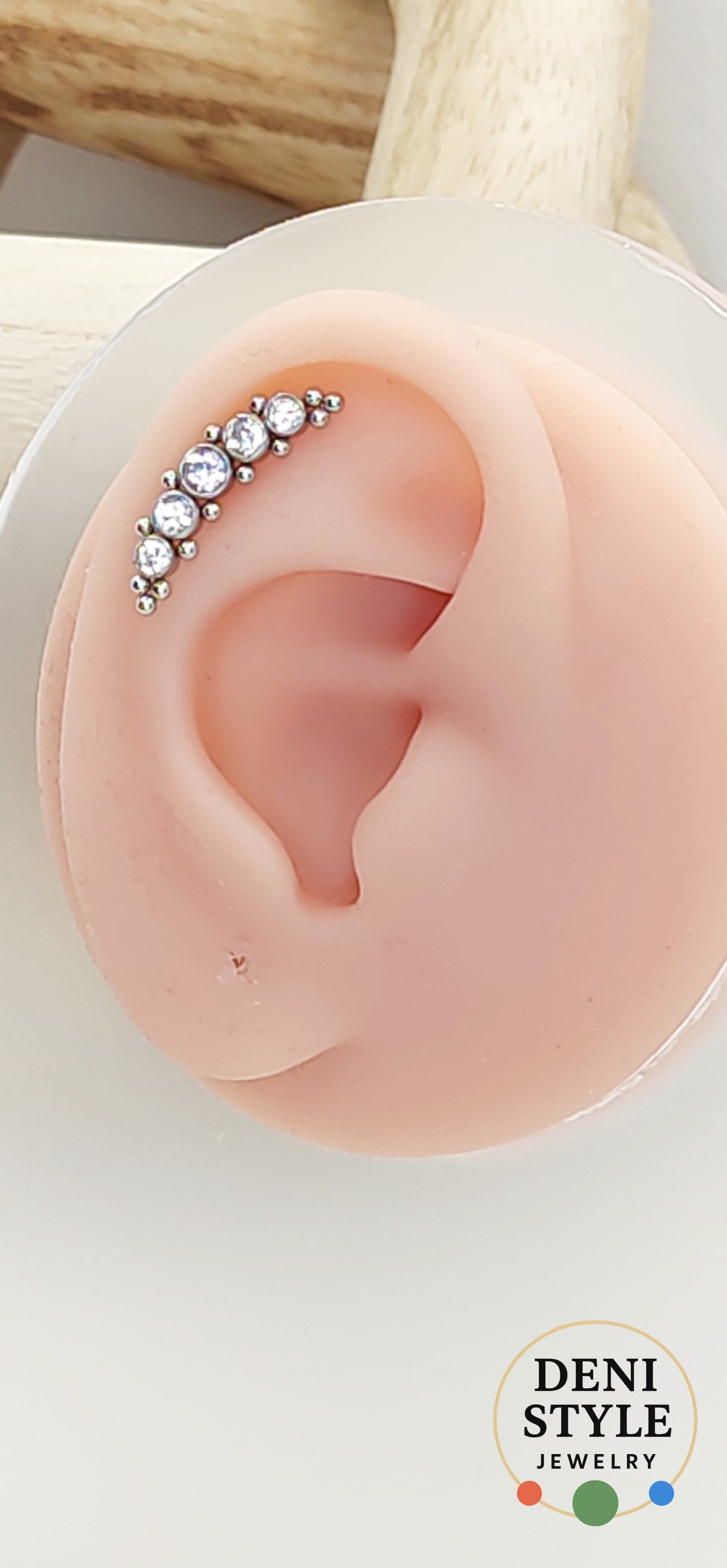6552/ Fülpiercing – helix / porcpiercing ékszer