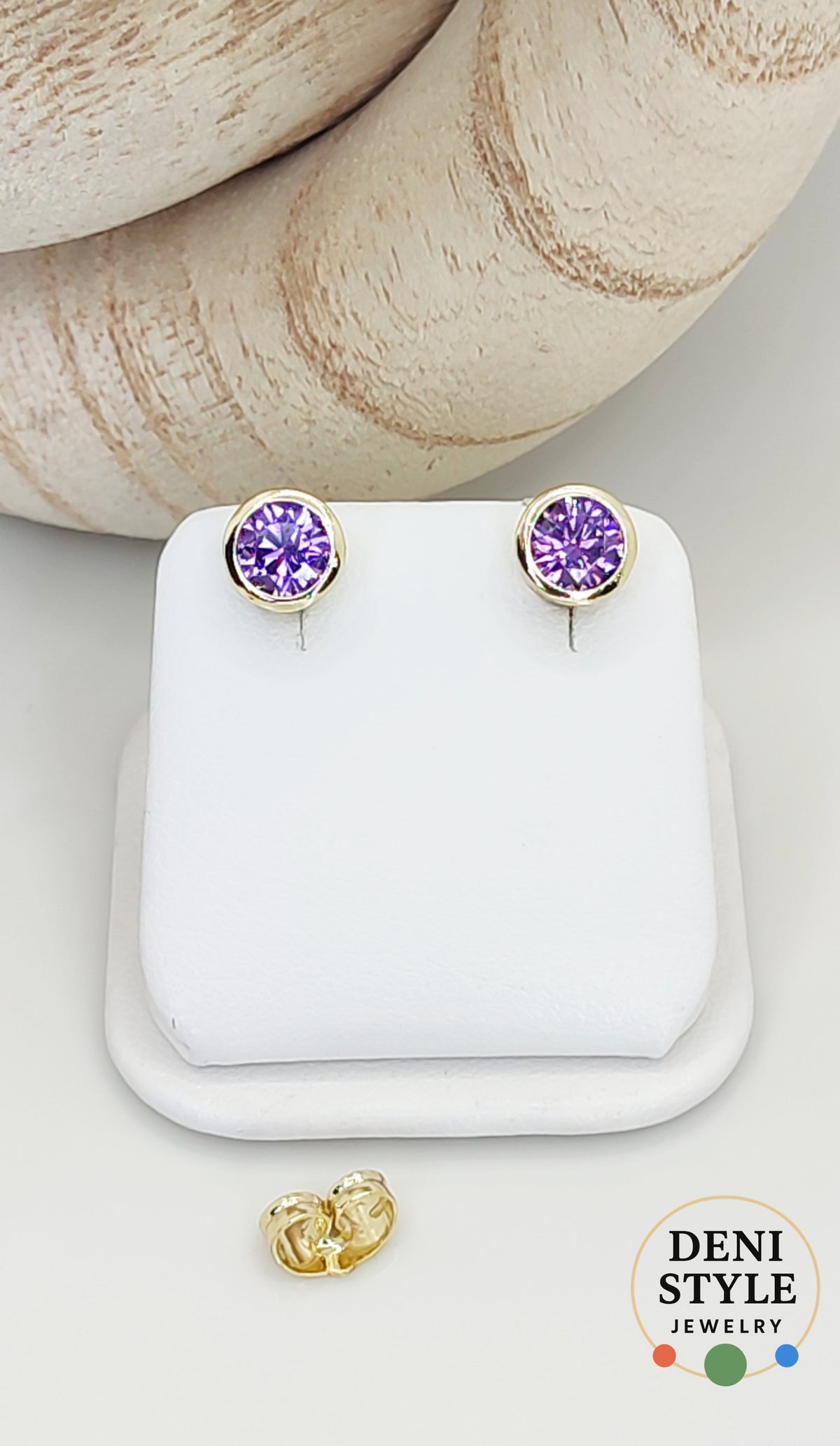 6589/ Lilac fülbevaló
