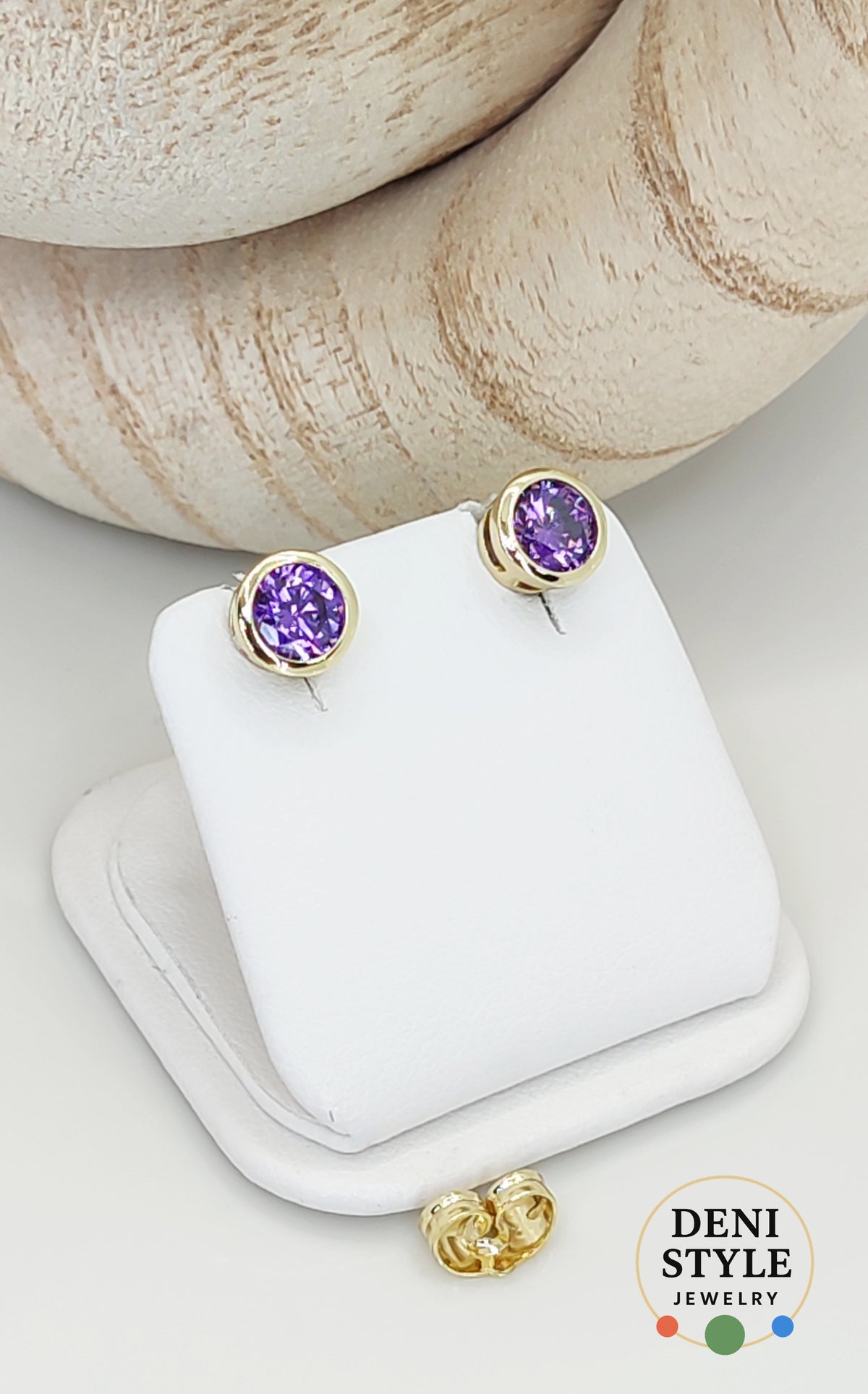 6589/ Lilac fülbevaló