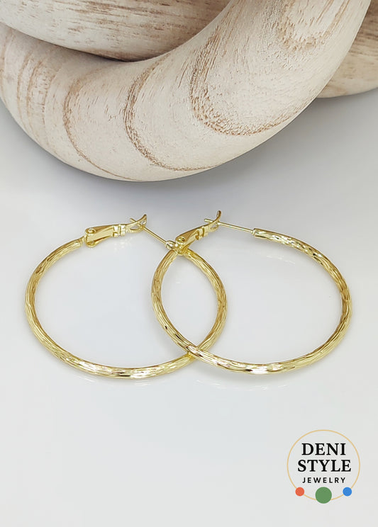 6590/ Circa incisa gold fülbevaló (40/2)