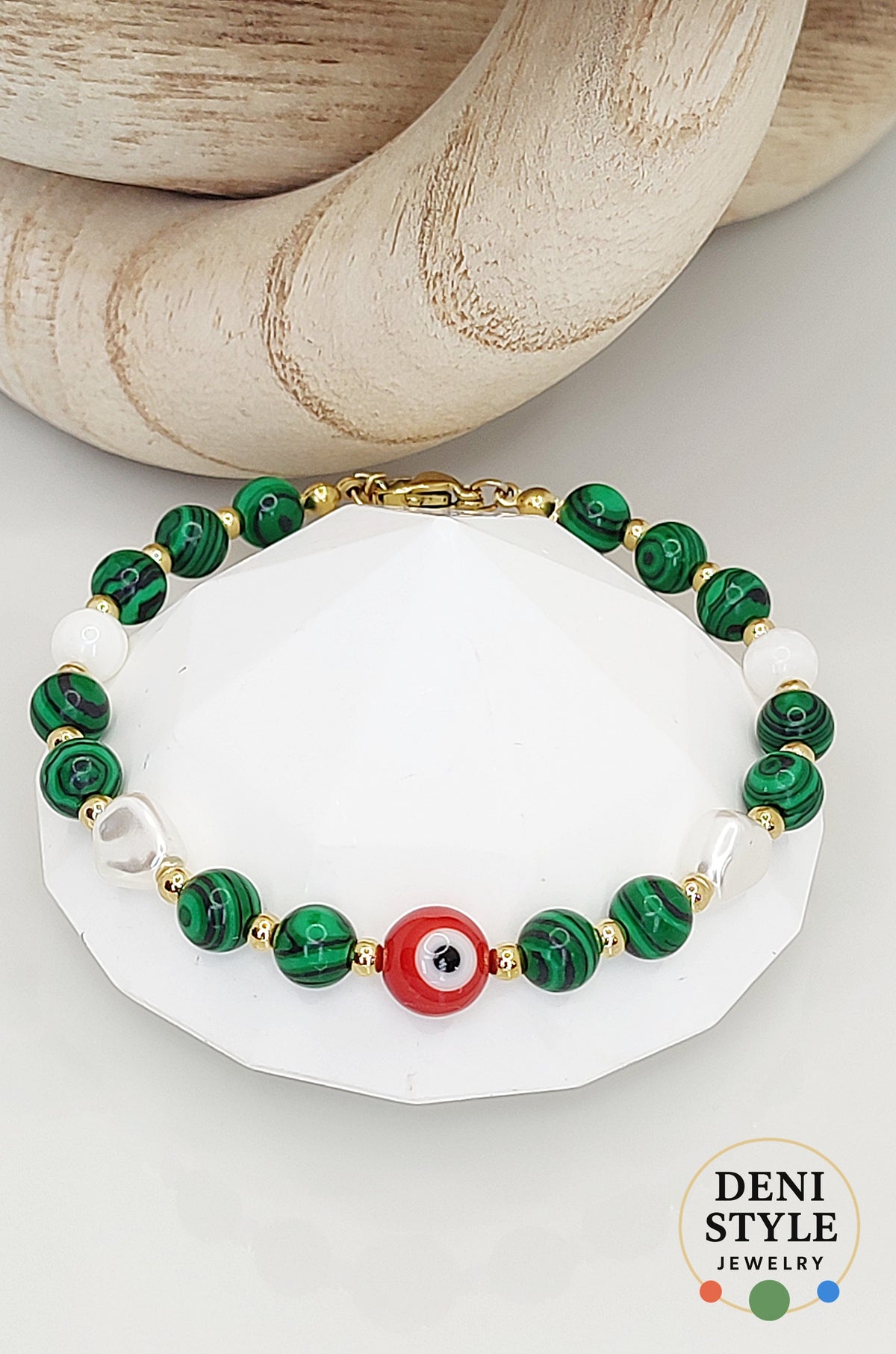 6595/ Emerald karkötő