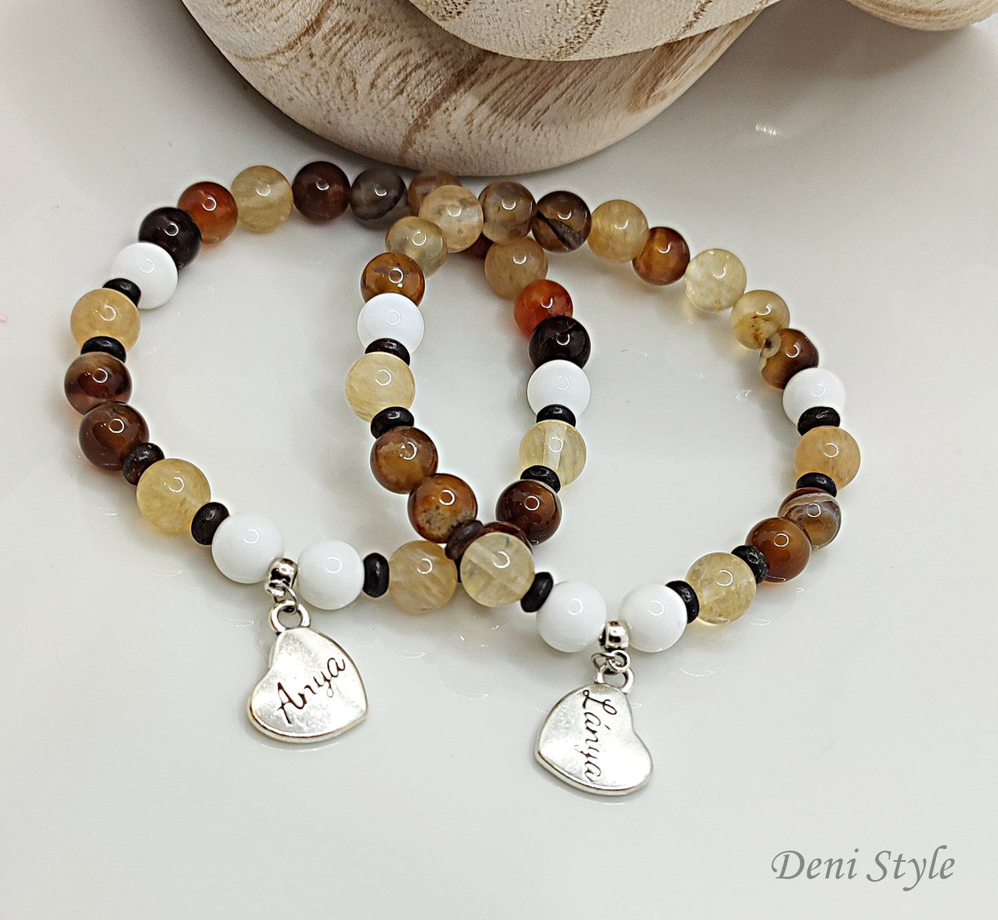 Á 335/ anya - lánya ásványkarkötő páros