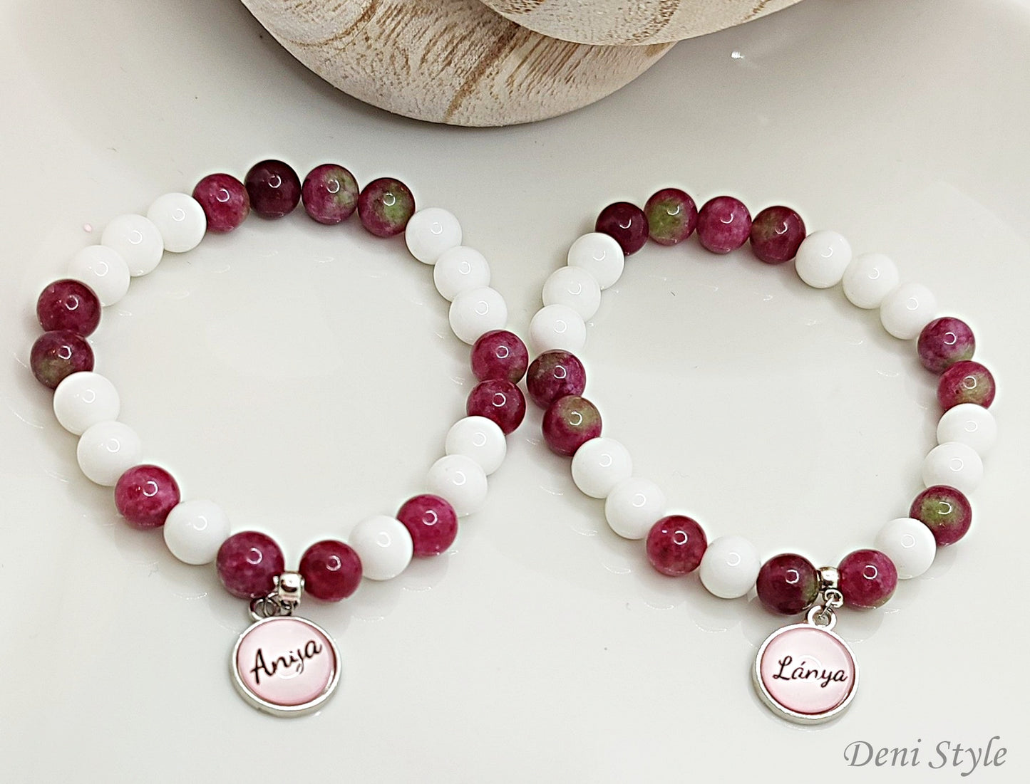 Á 337/ anya - lánya ásványkarkötő páros