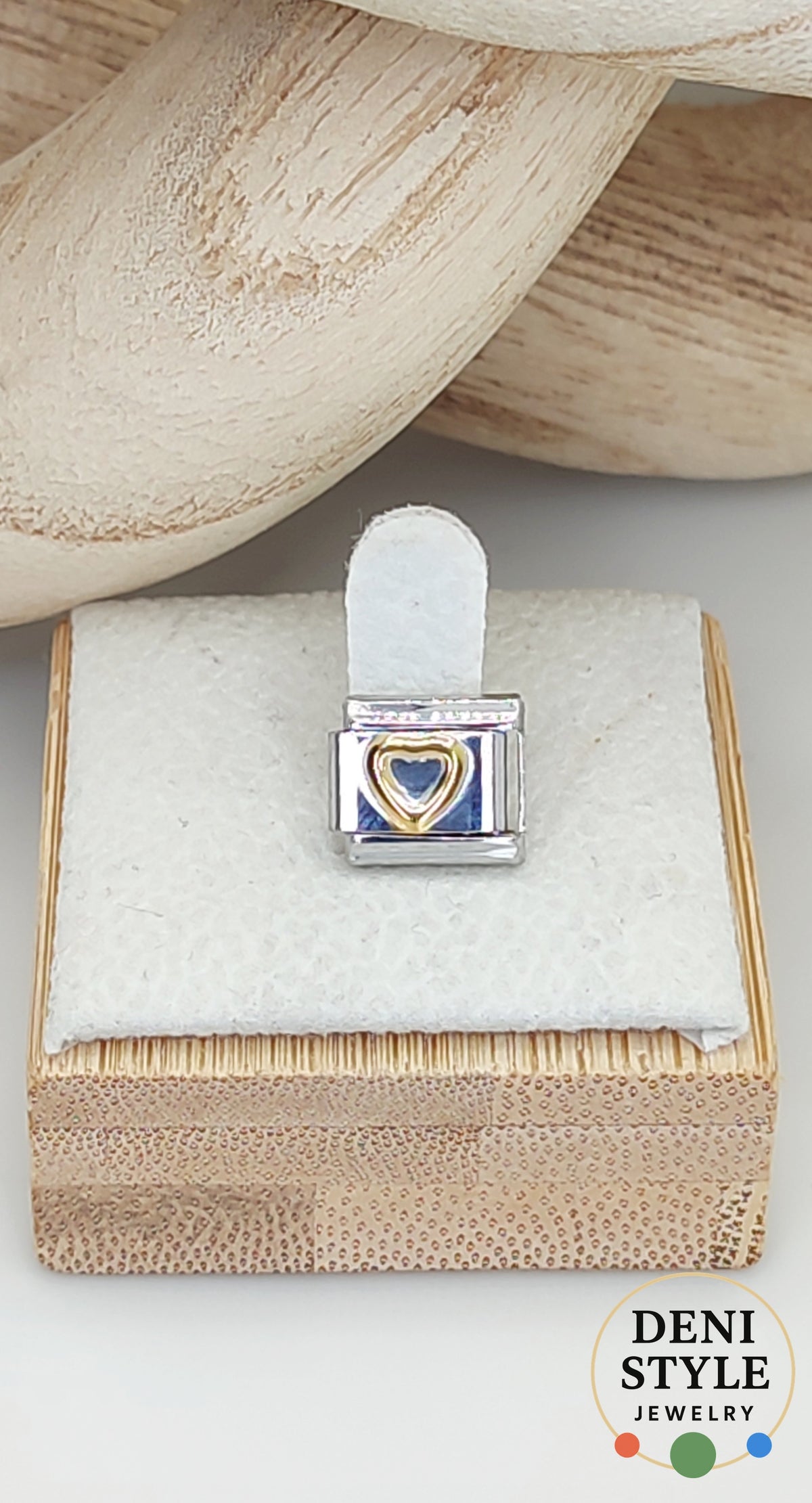 IC 41 / Kétszínű szív Italian Charm