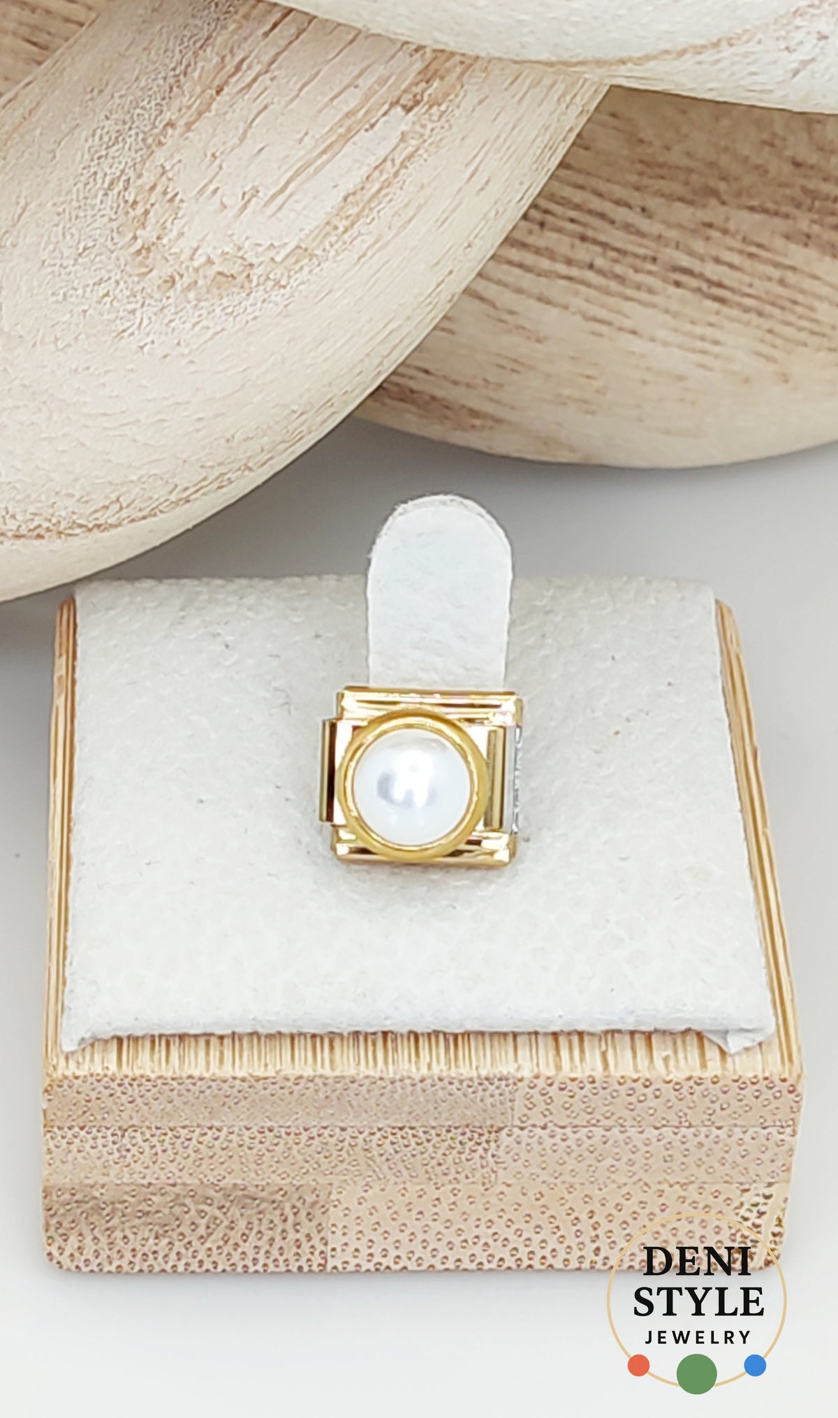 IC 6 / Fehér gyöngy Italian Charm