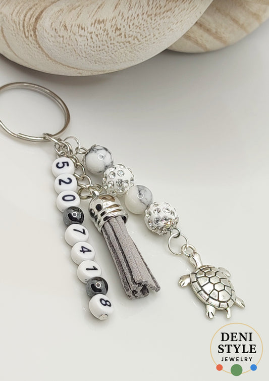 K 124/ kulcstartó-táskadísz/ Grabovoj-számok