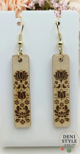 2946/ Floor kézműves, antiallergén fülbevaló